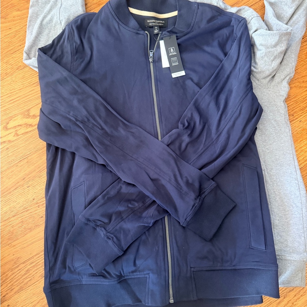 Men’s Banana Republic Dark Blue Zip-Up Jacket